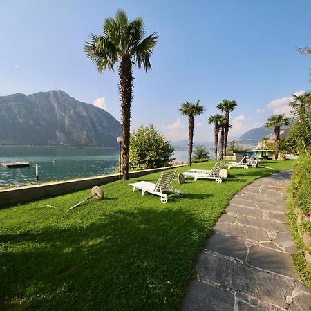 Luganersee, Pool, Strand, Parkplatz, Suite Bissone Exteriör bild